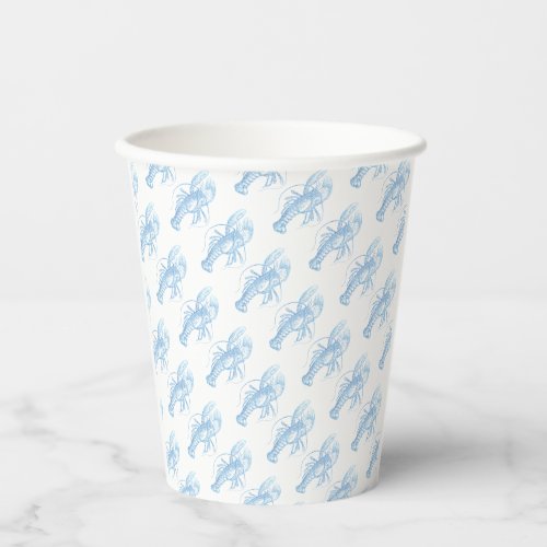 Blue Lobster Paper Cups