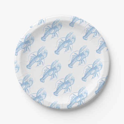 Blue Lobster Paper Plates