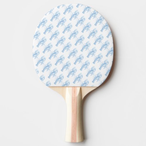 Blue Lobster Ping Pong Paddle