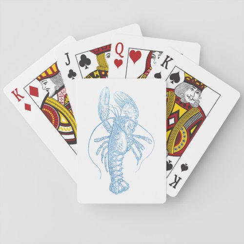 Blue Lobster Poker Cards