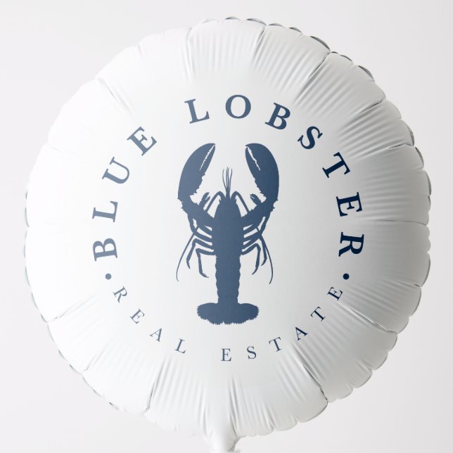 Blue Lobster Real Estate Balloon (Front)