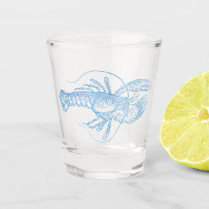 Blue Lobster Shot Glass