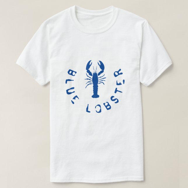 BLUE LOBSTER T SHIRT (Design Front)