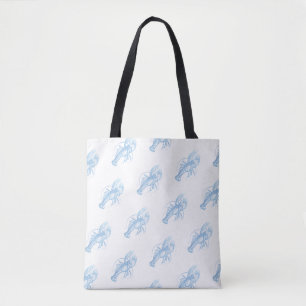 Blue Lobster Tote Bag