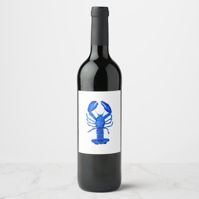 Blue Lobster Wine Label (Front)