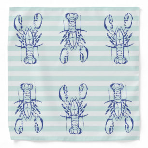 Blue Lobsters Bandana