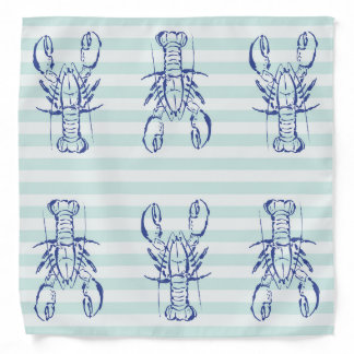 Blue Lobsters Bandana
