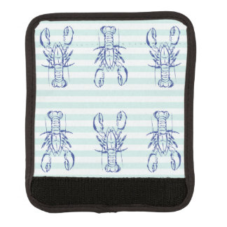 Blue Lobsters Luggage Handle Wrap
