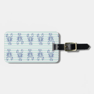 Blue Lobsters Luggage Tag