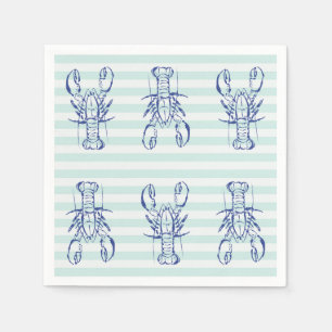 Blue Lobsters Napkins