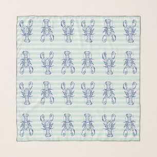 Blue Lobsters Scarf