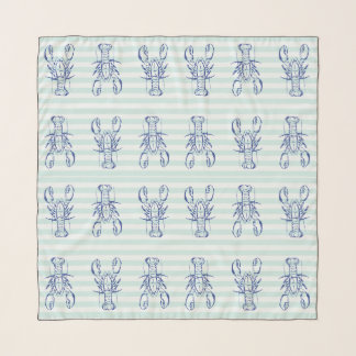 Blue Lobsters Scarf