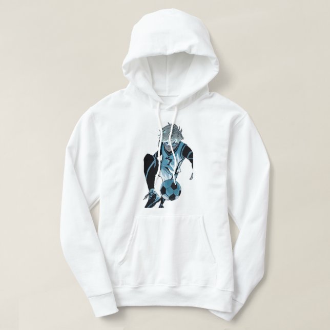 blue lock anime character hoodie (Design Front)
