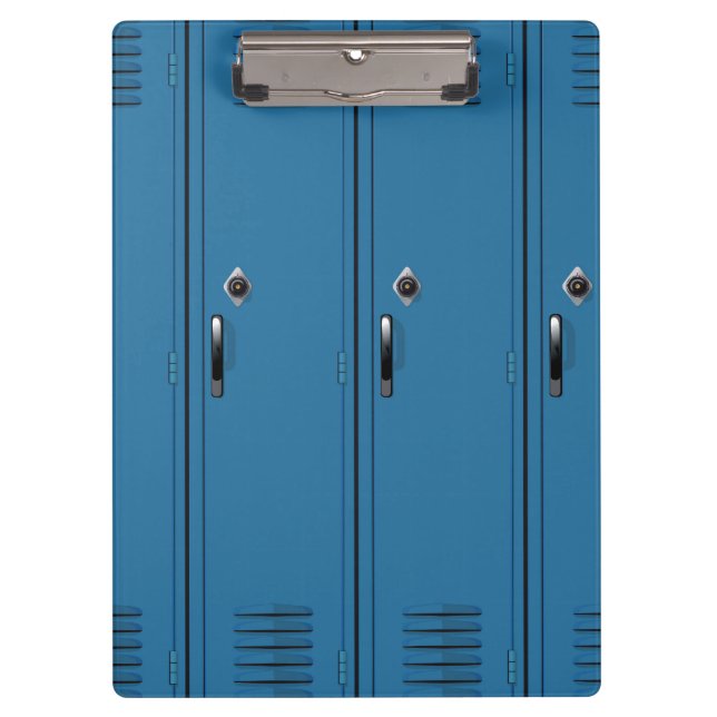 Blue Locker Doors Clipboard (Front)