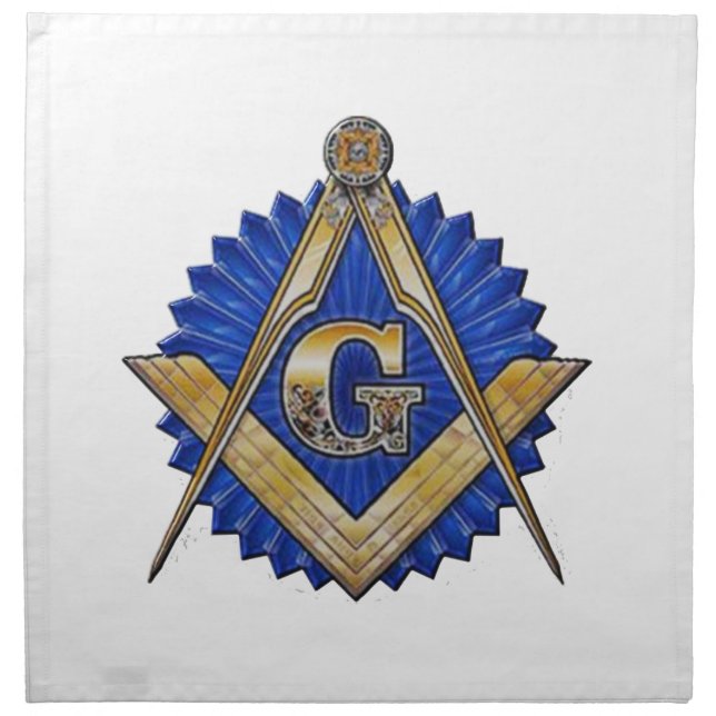 Blue Lodge Mason Cloth Napkin (Front)