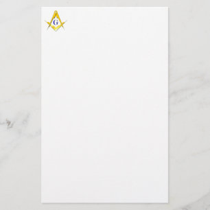 Blue Lodge Square & Compasses Stationery