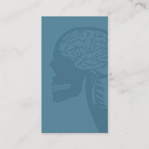 blue logicskull business cards