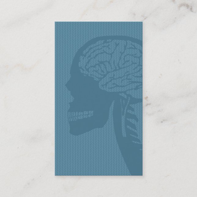 blue logicskull business card (Front)