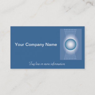 Blue Logo Glow Business Card Design
