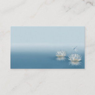 Blue Lotus and Dragonfly Business Cards