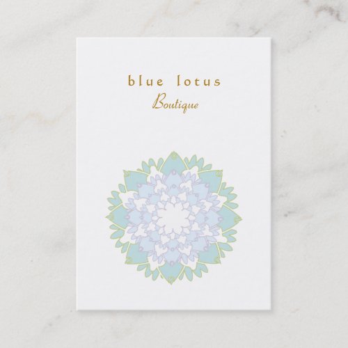 Blue Lotus Chubby Business Card