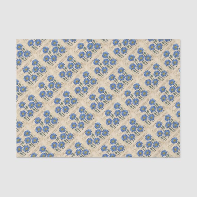 Blue Lotus Dream Tissue Paper (Front)