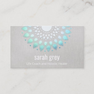 Blue Lotus Floral Holistic Health Appointment Card