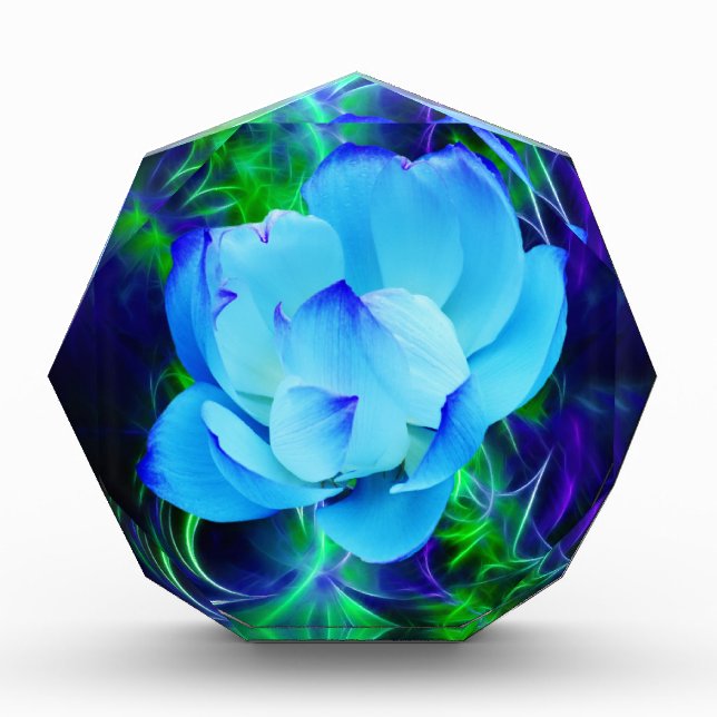 Blue lotus flower and its meaning award (Front)