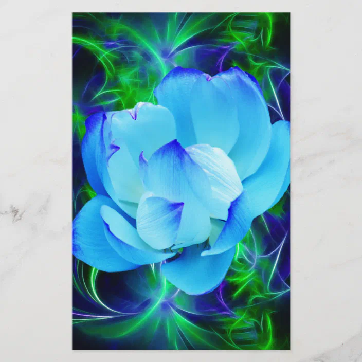 Blue Lotus Flower And Its Meaning Stationery Zazzle Com