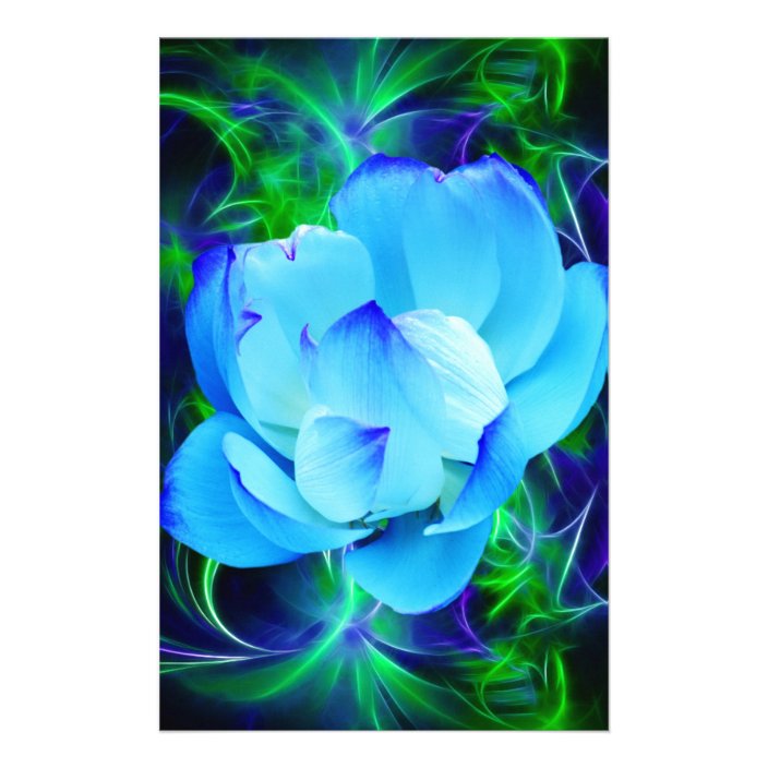 Blue Lotus Flower And Its Meaning Stationery Zazzle Com