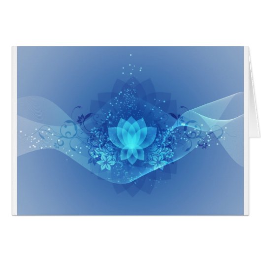 Blue Lotus Flower Cards (Front Horizontal)