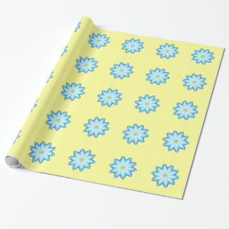 Blue Lotus Flower Custom Wrapping Paper