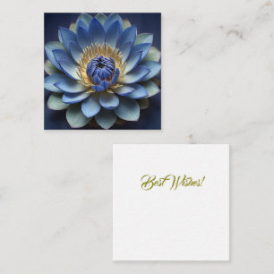 Blue Lotus Flower Spiritual Zen Art Personalized  Note Card