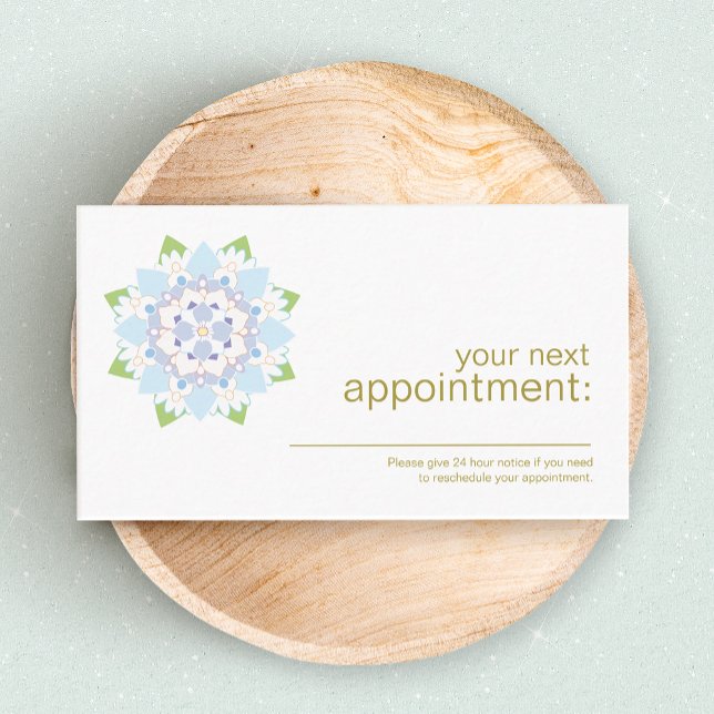 Blue Lotus Health and Wellness Appointment Card (Creator Uploaded)