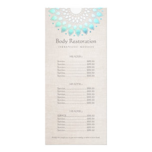 Blue Lotus Health and Wellness Price List Menu