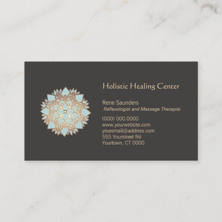 Blue Lotus Holistic Healing Arts Business Card | Zazzle