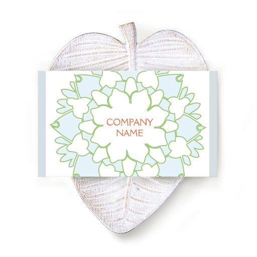 Customizable Blue Lotus Business Card