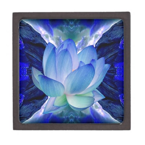 Blue lotus lily gift box