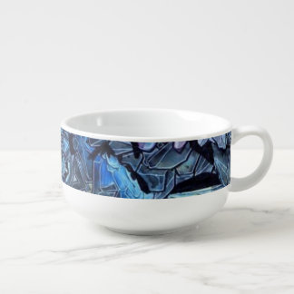 Blue Lotus Mandala - Soup Mug