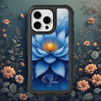 Blue Lotus Mandala Spiritual Awareness Peace Boho iPhone 16 Pro Max Case