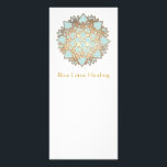 Blue Lotus Rack Card<br><div class="desc">Blue Lotus illustration by Maura Reed. An unique, one of a kind design. Add, arrange and re-size text as desired. Need help? Feel free to contact me and I'll happy to assist. An unique, one of a kind design. Add, arrange and re-size text as desired. Need help? Feel free to...</div>
