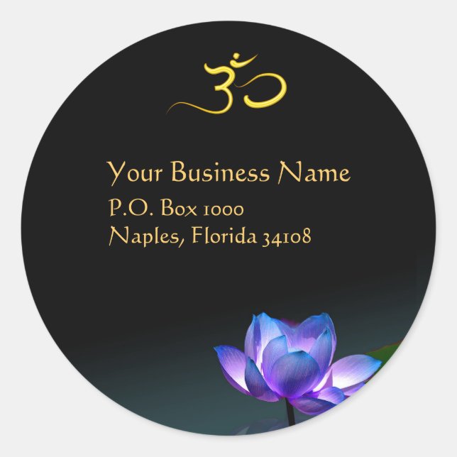 Blue lotus stickers (Front)