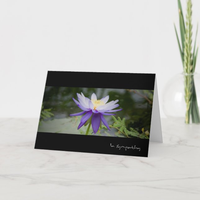 Blue Lotus • Sympathy Card (Front)
