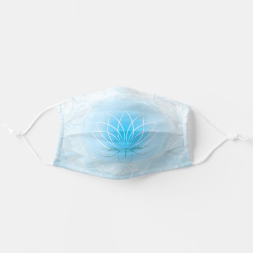 Blue lotus transparent glass for her_ bestseller adult cloth face mask