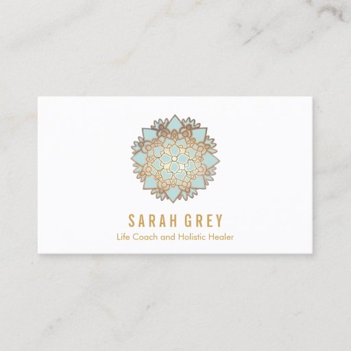 Customizable Blue Lotus Wellness &amp; Holistic Health Appointment Business Card Template