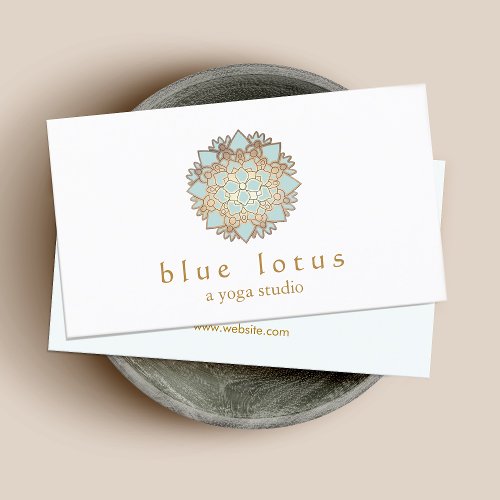 Blue Lotus Yoga Instructor Holistic Health Business Card