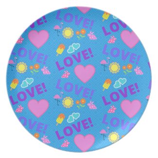 Blue Love - 80s Rock Plate