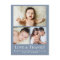 Blue Love and Thanks Baby Photo Birth announcement