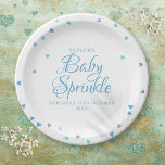 Blue Love Hearts Baby Boy Sprinkle Shower Paper Plates<br><div class="desc">Featuring pretty scattered blue love hearts,  these chic paper plates are ideal for your special baby boy sprinkle,  shower or couples shower. Designed by Thisisnotme©</div>