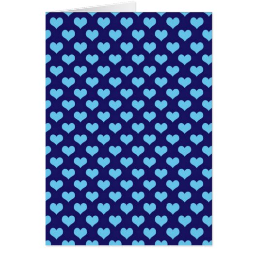 Blue Love Hearts Cards (Front)